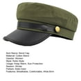 thumbnail image 7 of Beret Cap Solid Color Wide Brim Retro Style Casual Cap Sun Protection Keep Warm Head Wear Autumn Winter Cap Captain Hat Streetwear Women Accessories,Black, 7 of 7