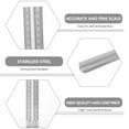 thumbnail image 6 of YUYUETIME 1Pc Multifunctional Carpentry Marking Ruler Stainless Steel Light and Portable, 6 of 8