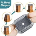 thumbnail image 4 of 24 Pcs Chair Leg Floor Protectors Square, Silicone Felt Furniture Leg Pads Caps Covers for Hardwood Floors (Fit:1-5/8" to 2"), 4 of 7