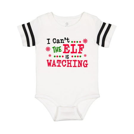 

Inktastic I Cant The Elf is Watching Gift Baby Boy or Baby Girl Bodysuit