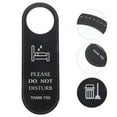 thumbnail image 2 of Double Sided Do Not Disturb Please Makup Up Room Door Hanger Sign for Hotel Room Service PU Please Do Not Disturb Tag Hotel Privacy Door Sign, 2 of 4