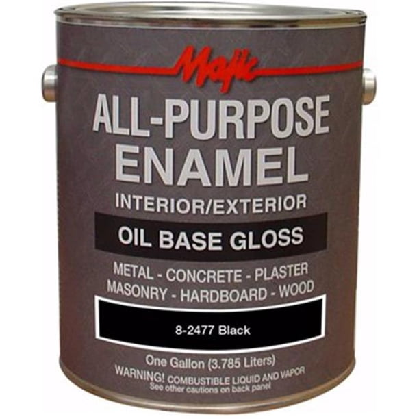Yenkin Majestic 8 2477 1 All Purpose Gloss Enamel Black Walmart 