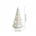 thumbnail image 3 of Feledorashia Lighted Ceramic Figurine, Christmas Tabletop Decoration, Holiday Character Accent for Mantels Shelves and Windowsills, Ceramic Construction with LED Light Details and Stable Base, 3 of 6