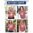 thumbnail image 3 of XCHQRTI It's Fine Womens Graphic Shirt Inspirational Plus Size Tees Everything is Fine Short Sleeve Summer Casual Tops, 3 of 7