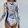 thumbnail image 6 of VerPetridure Women Rash Guard Long Sleeve One Piece Swimsuits Zipper Bathing Suits UV UPF 50+ Swimwear Rashguards Summer Bathing Suit Beach Outfit, 6 of 6