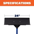 thumbnail image 4 of Polar Pusher 24 Inch Snow Pusher Shovel, Lightweight Non-Stick UHMW Blade Makes Plowing Snow Easy, Made in The USA, SNOWP24, 4 of 11