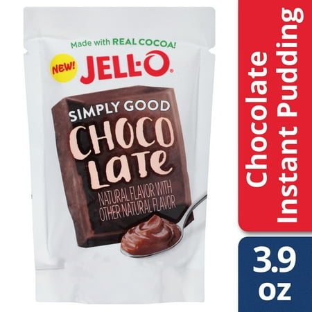 (3 pack) (3 Pack) Jell-O Simply Good Chocolate Pudding, 3.9 oz Pouch
