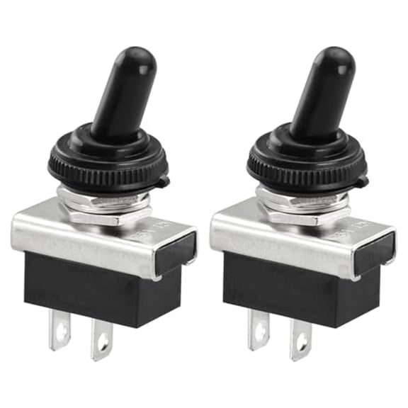 2PCS Toggle Switch KN3D-101 On/Off Switch 25A 12V 2 Pin Locking Waterproof Fangkenuo