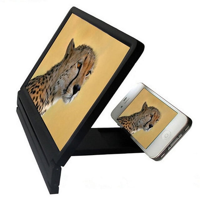 Amplificador de pantalla de teléfono móvil HD, lupa de video 3D, protector de ojos, soporte multifuncional para teléfono móvil