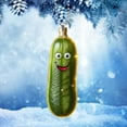 thumbnail image 2 of Luoshdecor Pickle Christmas Ornament ,Christmas Tree Fun Acrylic Cucumbers Hanging Ornaments for Home Decor Holiday Party, 2 of 6