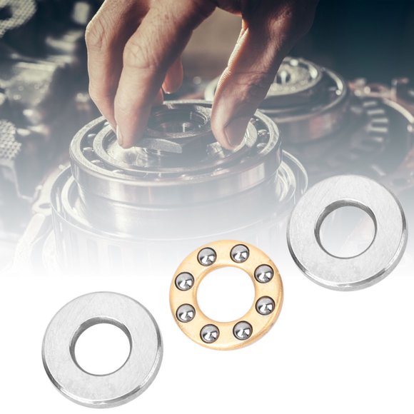 Thrust Bearings, Mini Bike Jack Shaft Bearing 10pcs Thrust Ball Bearing Miniature High Precision Flat Steel Bearings Set