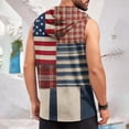 thumbnail image 7 of GrmtClth Mens Usa Flag Hooded Tank Tops Patriotic 1776-2026 Lightweight Gym Hoodie Sleeveless Comfy Muscle Shirt Athletic Bodybuilding Clothing Watermelon Red 2XL, 7 of 7