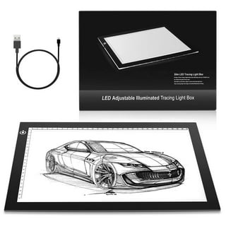 Tiitstoy Portable A5 Tracing LED Copy Board Light Box,Slim Light Pad, USB  Power Copy Drawing Board Tracing Light Board for Artists Designing,  Animation, Sketching Black 