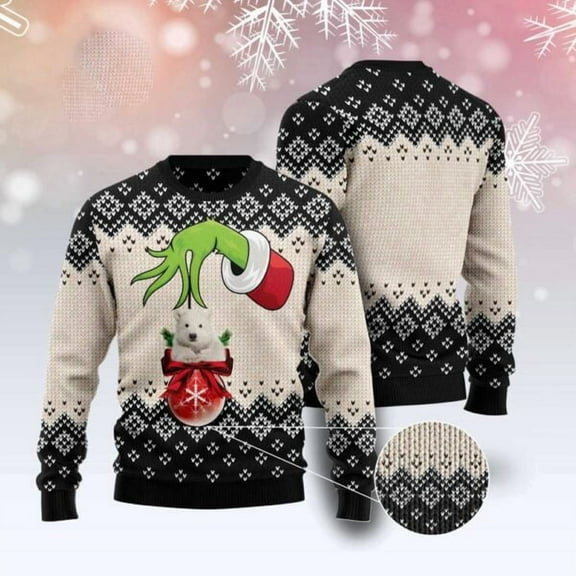 Polar Bear Xmas Ball 3D Christmas Sweater, Christmas Sweater, 3D Sweater, Funny Xmas Sweaters