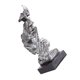 thumbnail image 3 of Estatua hecha a mano de resina Adorno de escultura de arte abstracto Decoración de escritorio de oficina en casa, Plata Eigraketly HA8283-01B, 3 of 6