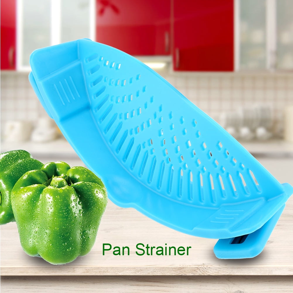 Pan Strainer Pot Strainer Clip On Strainer Pan Pot Silicone Strainer Kitchen Filter Colanders