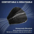 thumbnail image 3 of Foldable Motorcycle Gel Seat Cushion, Large 3D Honeycomb Structure Shock Absorption & Breathable Motorcycle Gel Seat Pad for Long Rides, 3 of 7