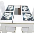 thumbnail image 4 of Ryvnso Placemats Set of 4 Dragons at Night Dining Mats Heat-Resistant Non-Slip Washable Table Mat, 4 of 8