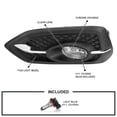 thumbnail image 3 of Spec-D Tuning Chrome Fog Lights Compatible with 2014-2015 Honda Civic 2 Door, L+R Pair Assembly, 3 of 7