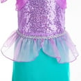 Little Mermaid Costume Ariel Dress for Grils Birthday Party Halloween