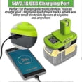 thumbnail image 4 of DM18RL Converter Battery Adapter for Dewalt 20V for Milwaukee 18V M18 Llithium Battery Convert to for Ryobi Power Tools), 4 of 5