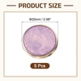 thumbnail image 2 of Lot de 5 Boutons Ronds, 25mm/1 Pouces Motif Décoratif en Résine, Violet, 2 of 6