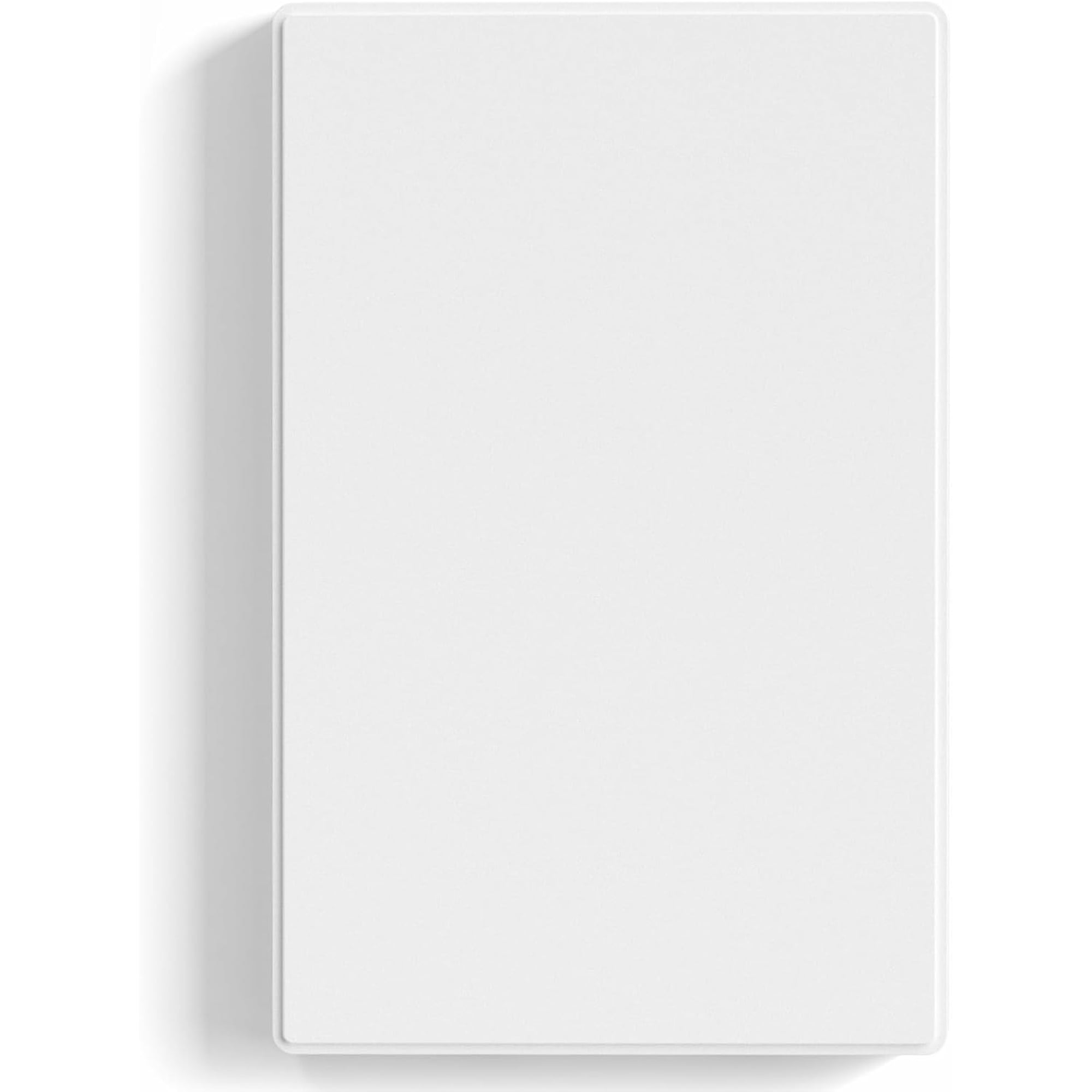 Blank Wall Plate Cover, 1-Gang Screwless Outlet Plate, Mid-Size 4.88" x 3.13" Unbreakable Thermoplastic Faceplate Cover for Unused Outlets/Switches, UL Listed (1 Pack, Matte White)
