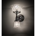 thumbnail image 1 of Meyda Revival Craftsman Brown 2 Light Gas Electric Wall Sconce 8" Wide Clear Glass, 1 of 1