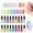 Cheerful Mermaid-06, variant on Nailshion Quick Air Dry Nail Polish Set, 16 Colors 10ML Rainbow Nail Polish with Clear Base Top Coat and 35Pcs Remover Pads Spring Summer Regular Nail Lacquer Gift for Women Girls