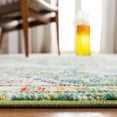 thumbnail image 5 of SAFAVIEH Madison Joandra Vintage Floral Area Rug, Green/Turquoise, 3' x 3' Square, 5 of 8
