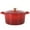 Gradient Red, variant on Crockpot Artisan 6 Quart Enameled Cast Iron Dutch Oven in Matte Linen with Gold Handle