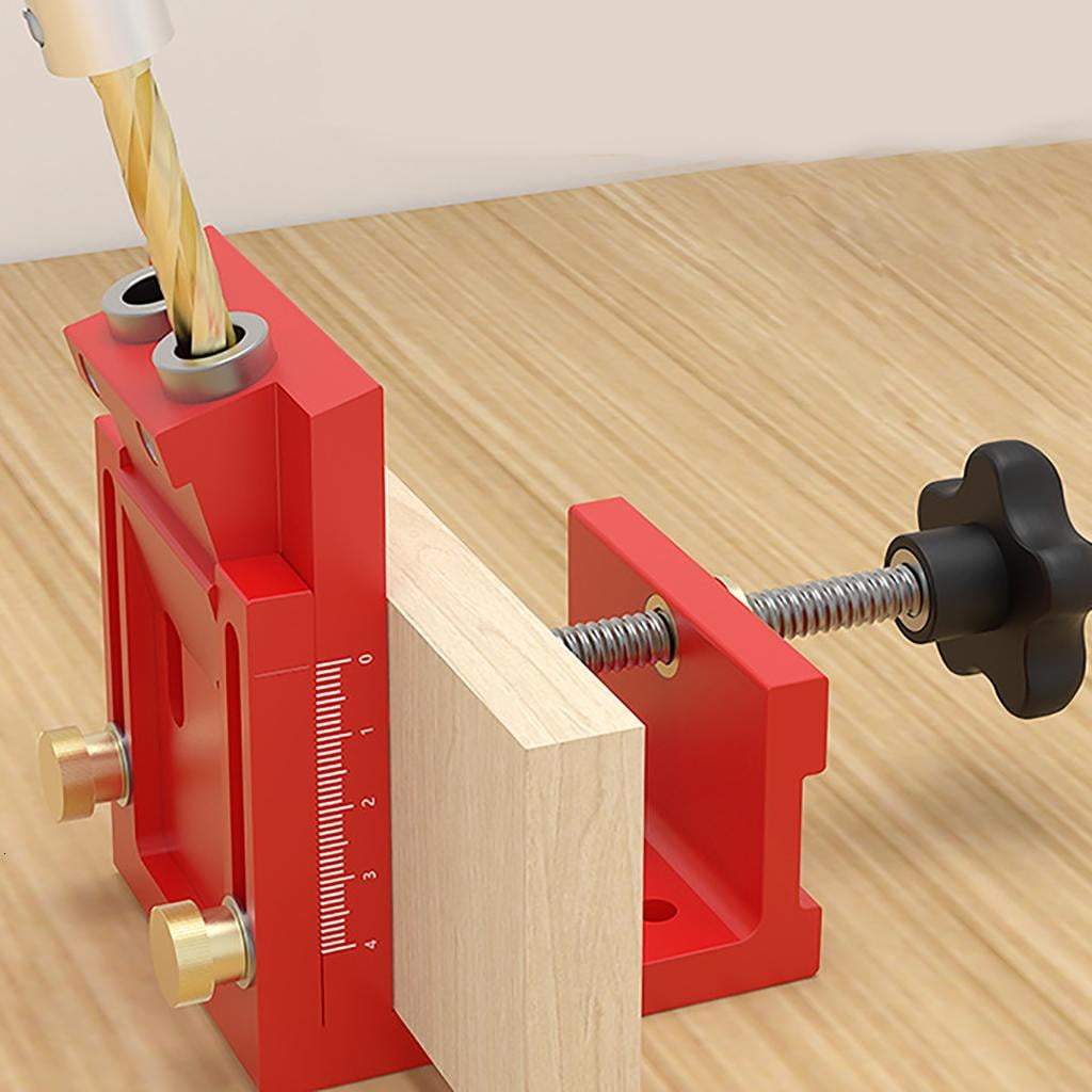 CEORPER Professional Woodworking Hole Puncher Adjustable Aluminum Alloy Hole Jig Puncher