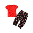 thumbnail image 5 of Aunavey Christmas Family Pajamas Matching Sleepwear T-shirt Pant Set Couples Outfits, 5 of 6
