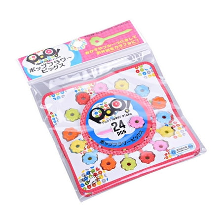 

✪ 24 PCS Food Toothpicks Food Forks Fruit Picks Plastic Material for Fruit Dessert