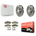 thumbnail image 1 of Transit Auto Front Disc Brake Rotors and Semi-Metallic Pads Kit for Car Chevrolet Traverse GMC Acadia Buick Enclave Blazer K8F-100094, 1 of 11