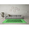 thumbnail image 3 of Ahgly Company Indoor Round Oriental Emerald Green Industrial Area Rugs, 5' Round, 3 of 4