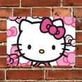thumbnail image 4 of Hello kitty Wall Sign - Cartoon Aluminum Poster 12 X 8 Inch Home Bar Wall Decoration Movie Poster, 4 of 5