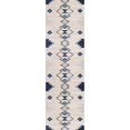 thumbnail image 1 of Rug Branch Savannah Contemporary Boho Blue Beige Indoor Runner Rug For Entryway, Hallway, Bathroom, and Kitchen - 2' x 6' (2'3" x 5'7"), 1 of 4