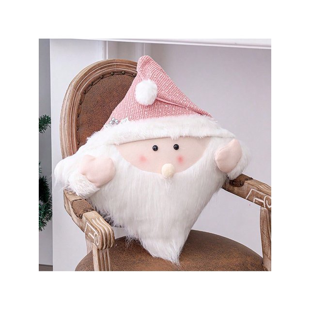 1pc Creative Christmas Pillow Case, Santa Claus Shaped Cushion Cover For Sofa Living Room Bedroom, Xmas Home Decorations (pillow Core Not Included)