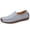 Gray, variant on Loafers for Women Comfortable Business Casual Shoes Womens Dressy Slip On Office Work Flats Shoes Women's Solid Color Round Toe Penny Shoes