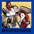 thumbnail image 2 of Mens Rooster Fighter Bird Fight Panels T Shirt, 2 of 4