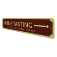 thumbnail image 4 of Wine Tasting Arrow Novelty Sign, Metal Wall Decor - 4x18 inches, 4 of 4