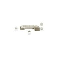 thumbnail image 2 of Meridian Furniture Jacob Cream Velvet Modular Sectional, 2 of 11