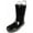 Black/Silver, variant on NORTY Rubber Rain Boots for Kids Boys Girls Waterproof Solid Printed Mid-Calf
