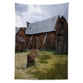 thumbnail image 3 of Ambesonne United States Tablecloth Rectangular Table Cover, California Barn, 60"x84", Olive Green Purple Grey, 3 of 4