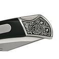 thumbnail image 4 of Gold-Layered Buffalo Nickel Wood Pocket Knife With Engravable Plate, 4 of 4