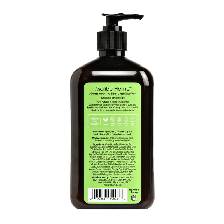 Hemp cheap lotion walmart