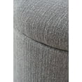 thumbnail image 5 of Better Homes & Gardens Round Tufted Storage Ottoman, Gray Faux Linen, 5 of 12