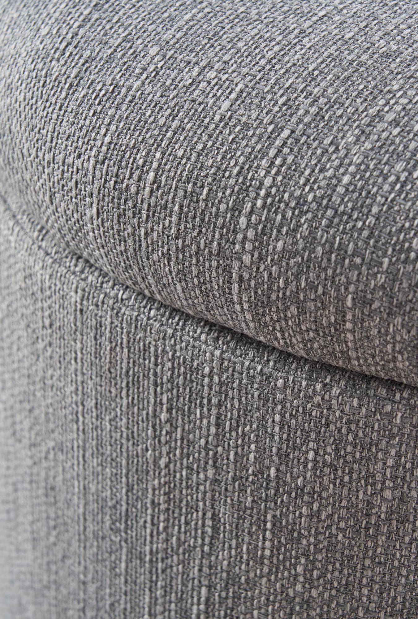 Better Homes & Gardens Round Tufted Storage Ottoman, Gray photo 5