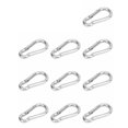 thumbnail image 3 of Spring Snap Hook Carabiner, Spring Snap Hooks DIY Accessories 54kgs / 119lbs Load-bearing Capacity Stainless Steel For Fitness Hammock For Swing Camping Hiking ANGGREK Otros, 3 of 8